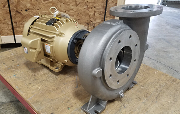 Standard Type 2100 5.9 Impeller 2 x 1-1/2 10 hp Closed Couple 215TC MP Pumps 31904 Chemflo 5 End Suction Centrifugal Pump 316 Stainless Steel 3 Phase Motor